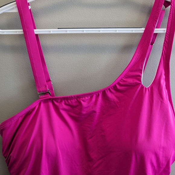 Aqua Eve Women Plus Size One Piece Swimsuit Tummy Control Bathing Suit Size 18W - Picture 3 of 6